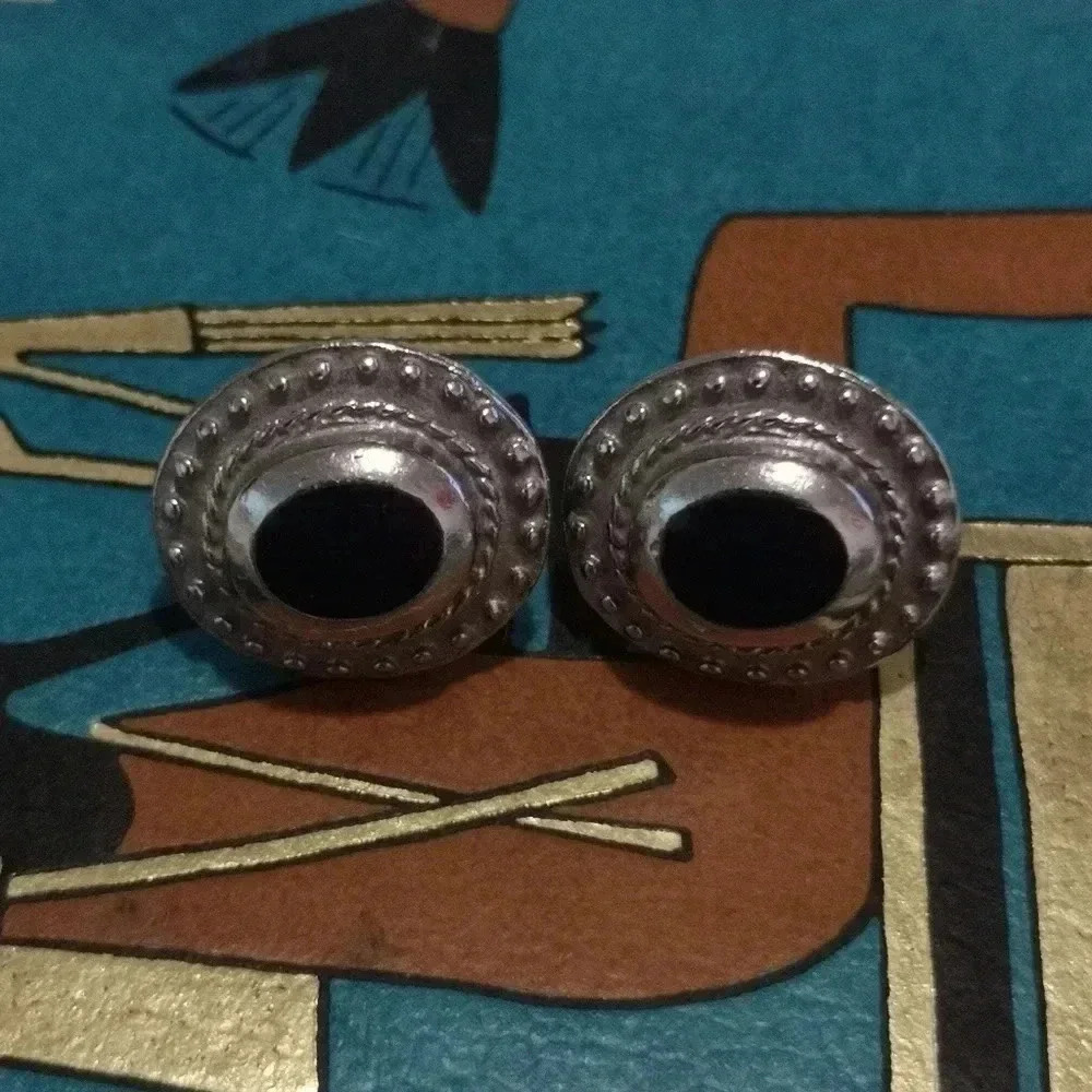 Navajo jet earrings